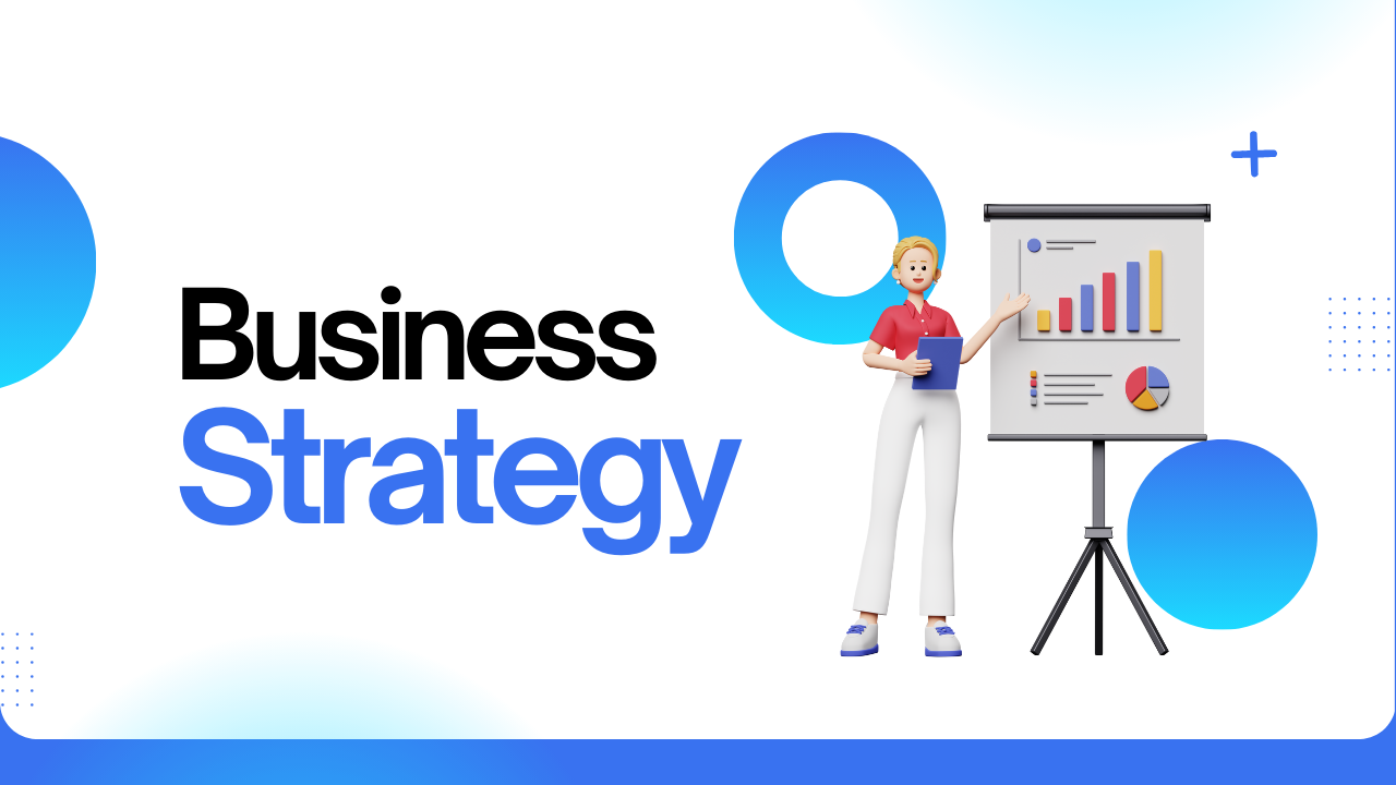 A visual representation of a business strategy plan tailored for small businesses, featuring charts and growth metrics.